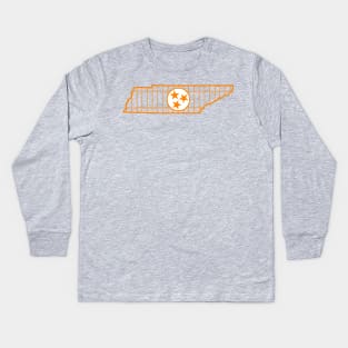 Tennessee Football - Orange Kids Long Sleeve T-Shirt